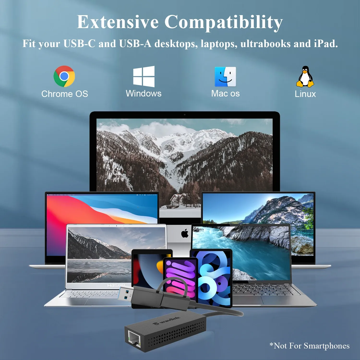 WAVLINK Adattatore USB Ethernet 2.5G - 2500Mbps Per Mac, Windows, Linux - Foto 2