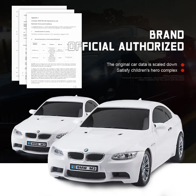 DHgate 1 18 Scale BMW M3 RC Drift Car with LED Lights 2.4Ghz Radio Control High Speed Rechargeable Battery Perfect Gift for Kids and Adults Sports Outdoors