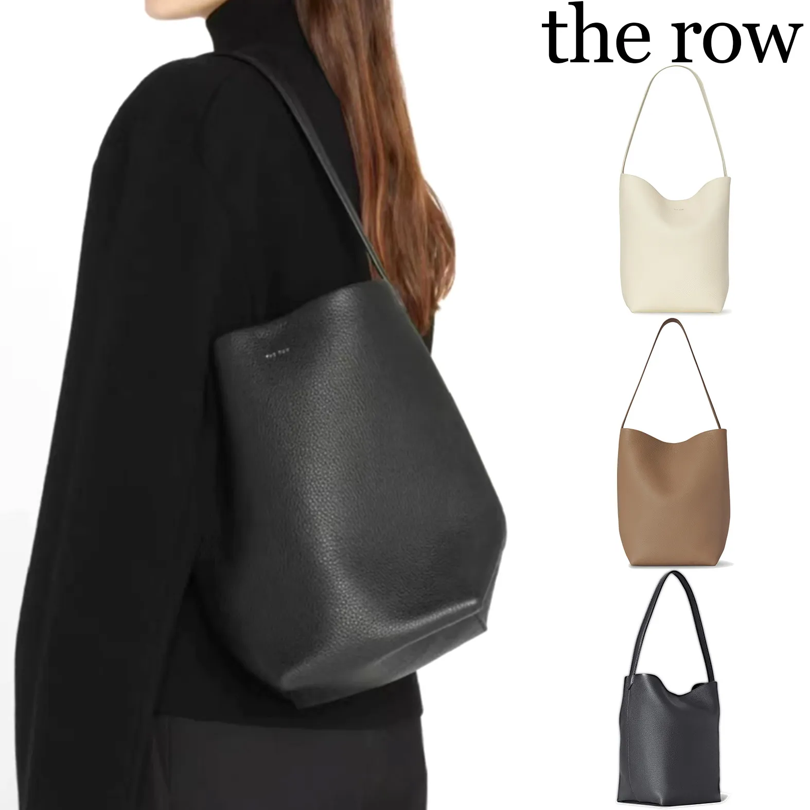 The Row Park Tote Bolsas Bolsos de alta calidad Cuero de cuero grande Bolsa de diseñadores Bolsas para mujeres Mensaje Crossbody Mens Bolsa de lujo Bolsas de fin de semana de la altura de los hombros de lujo