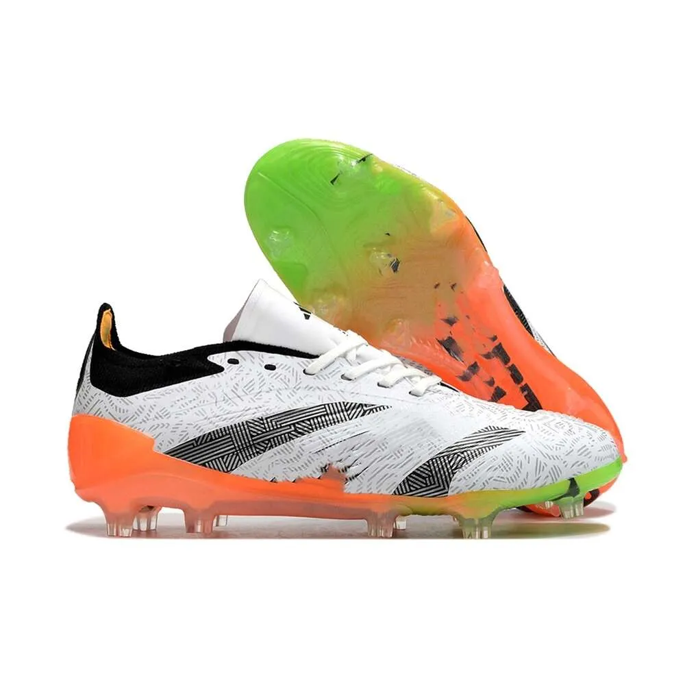 High Quality Designer Mens Predator Football Boots Junior With Metal Spikes And Soft Leather Elite Foldover Over Tongue FG Style Cleats For Kids And Youth In Pink Soccer From Zbzhshoe 62.18