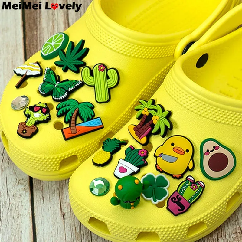 Yellow Duck Stripper Shoes Charms Avocado Cactus Four Leaf Clover Clog And Jeans Decorations From Ddmyfriend 6.65 DHgate.Com