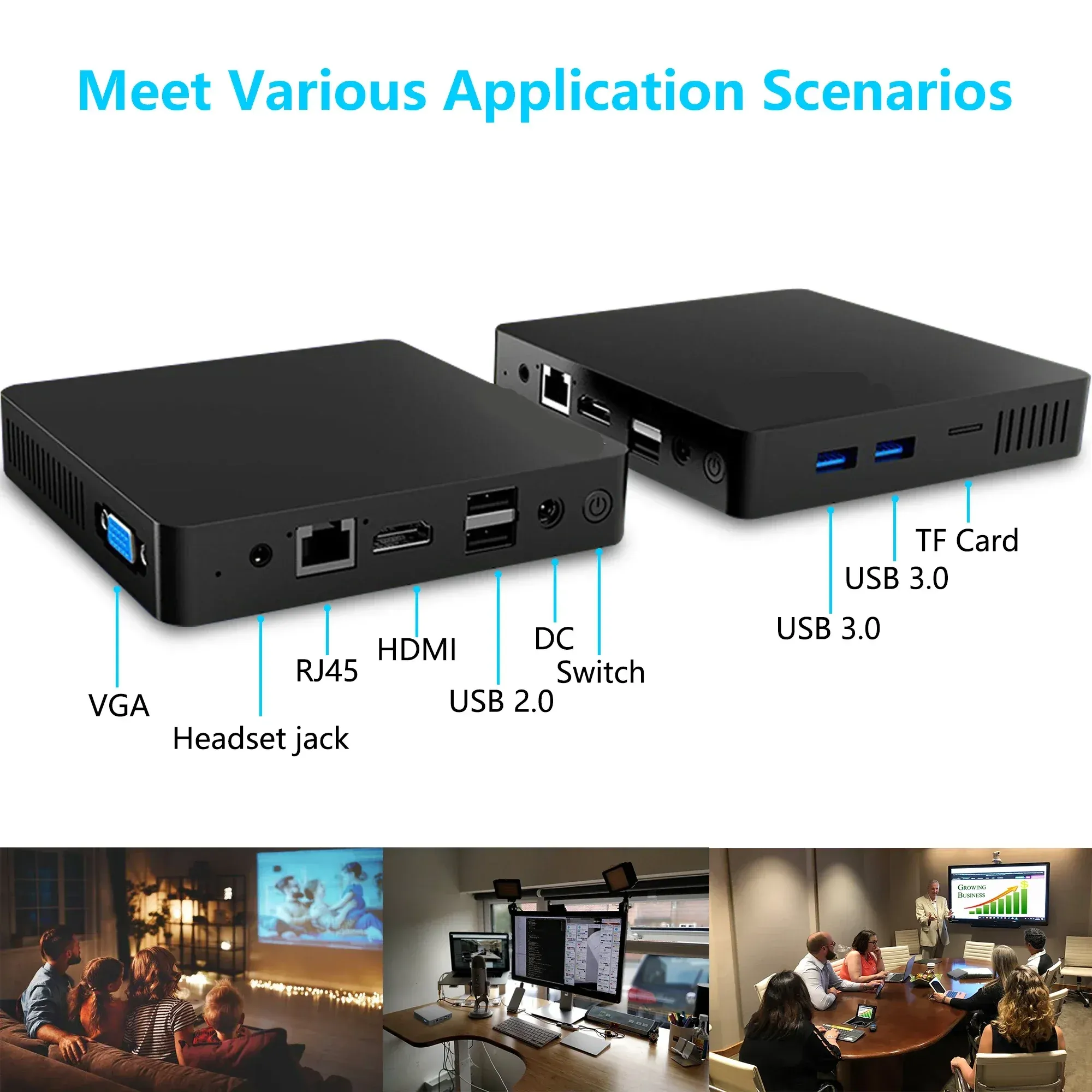 Mini CPU Desktop Computer, Windows 10 Mini PC, Compact PC With 6GB RAM ...