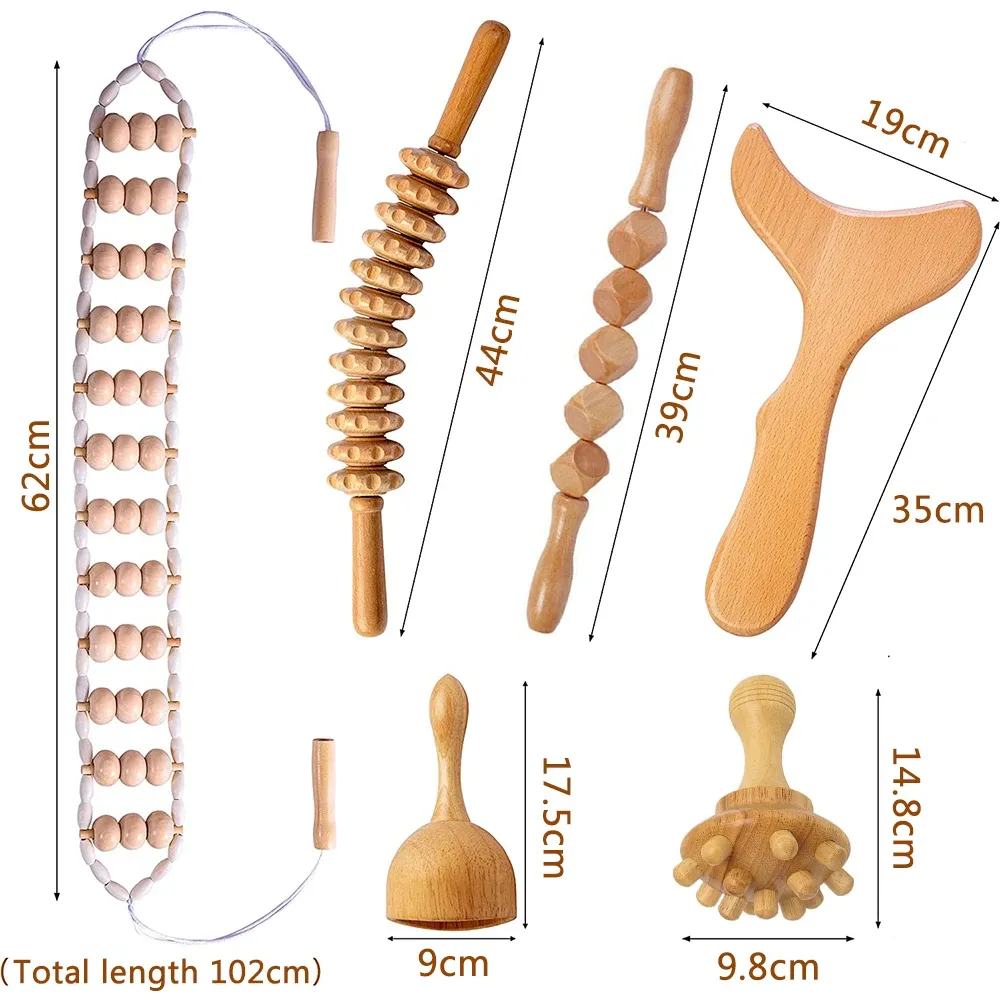 Mini-Hongo Gesichts-Holztherapie Werkzeug - Aus Lotusholz, Für Gesichtsmassage, Hautstraffung, Von Spanischer Ästhetik