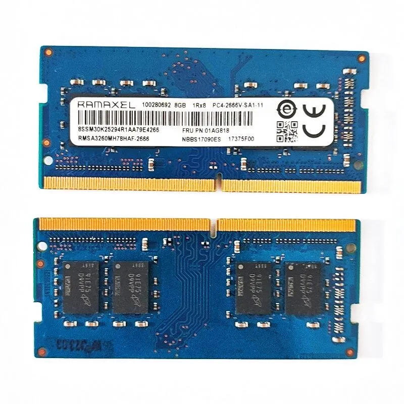 DDR4 8GB 2666MHz Laptop Memory 260 Pin SODIMM 1.2V PC4-2666V-SA1