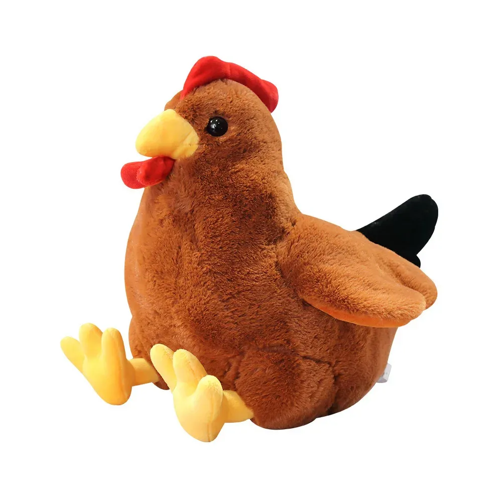 DHgate 2024 30cm Cute Big Rooster Plush Toy Soft Chicken Stuffed Animal Plushie Kids Gift Baby Kids Maternity