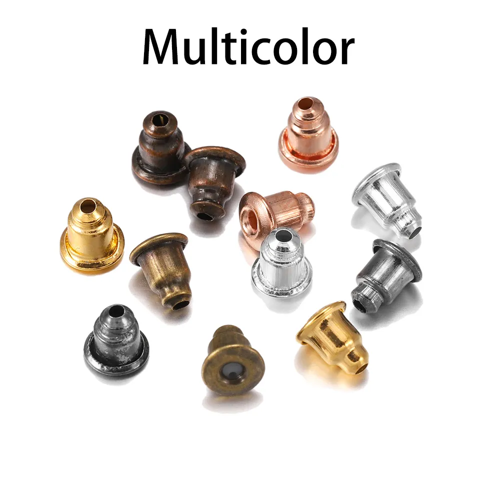 200pcs/lot Clear Soft Silicone Rubber Earring Backs Safety Bullet Stopper Rubber