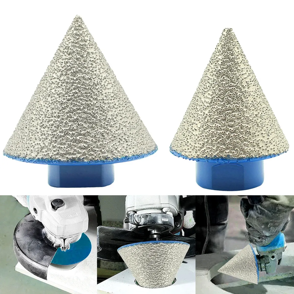 SANLEETEK Diamond Chamfer Bit – 1 Inch (25mm) For Beveling Tile, Porcelain, Granite, Fits Angle Grinder