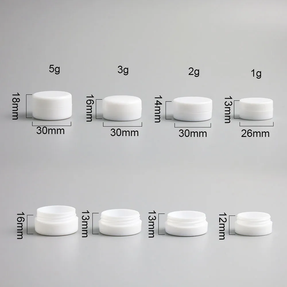 1g Container Acrylic Cosmetic Cream Jars Refillable Portable Makeup Containers 1g 2g ...
