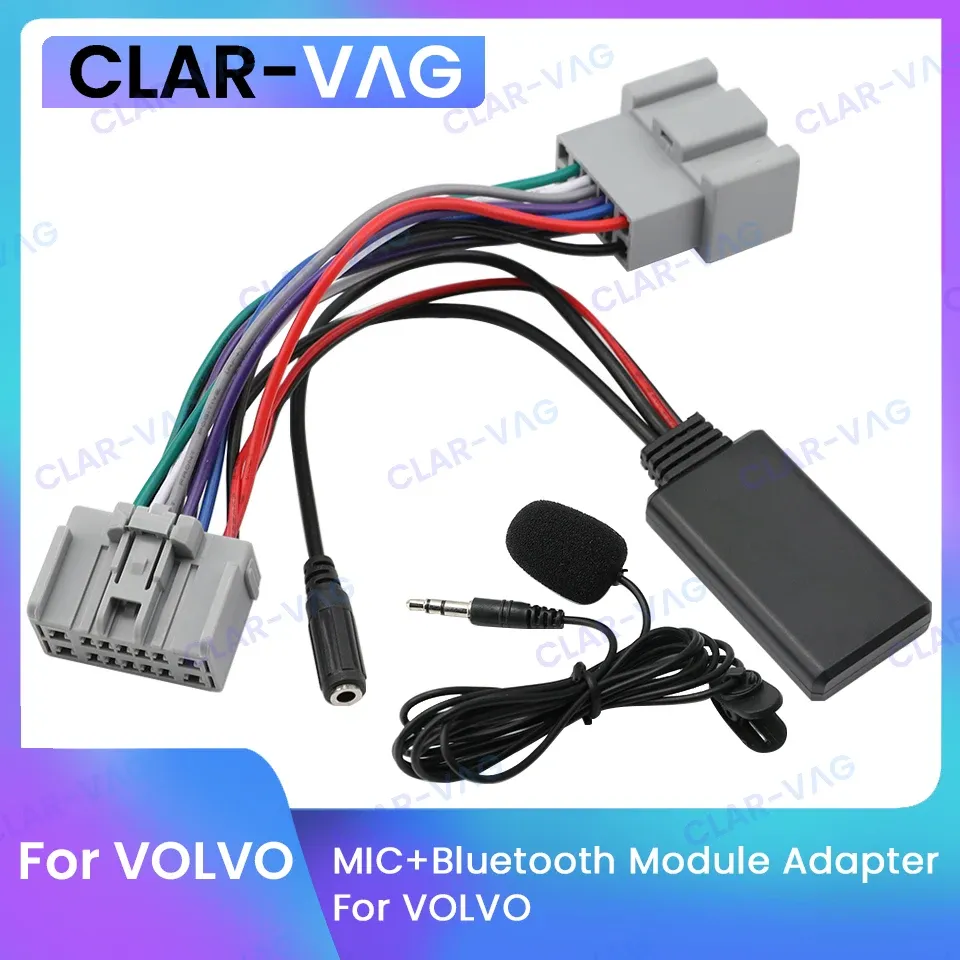 Bluetooth 5.0 Modul Aux in Audio Kabel Adapter fur Volvo C30 C70 S40 S60 S70 S80 V50 V50 V50 XC70 XC90