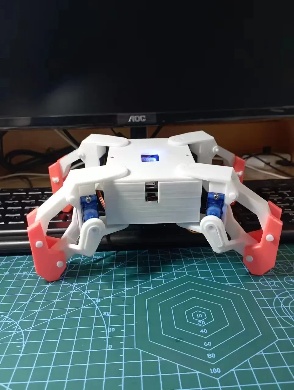 Arduino Quadruped Robot Arduino Spider Robot Project 3D Printed
