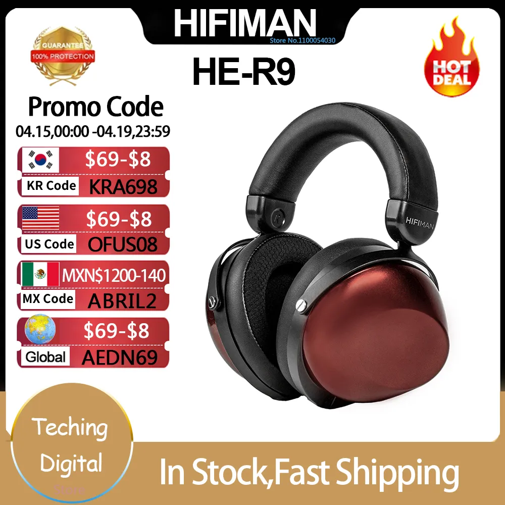 トポロジダイヤフラムを備えたオリジナルHifiman HE R9