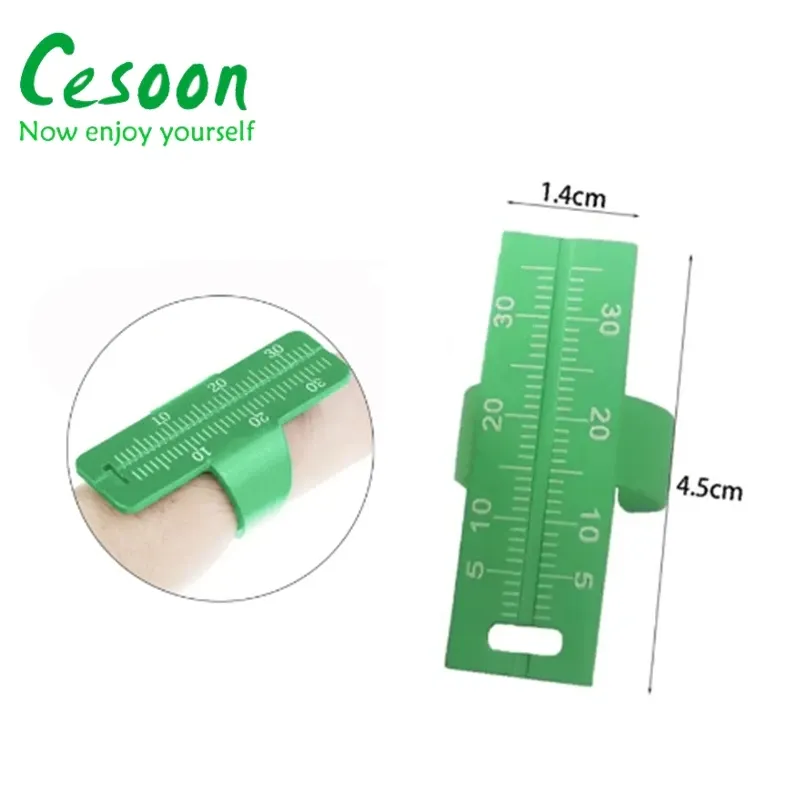 Medentra Dental Endo Gauge Finger Ruler – 0-35mm Endodontic Measuring Scale – Stainless Steel