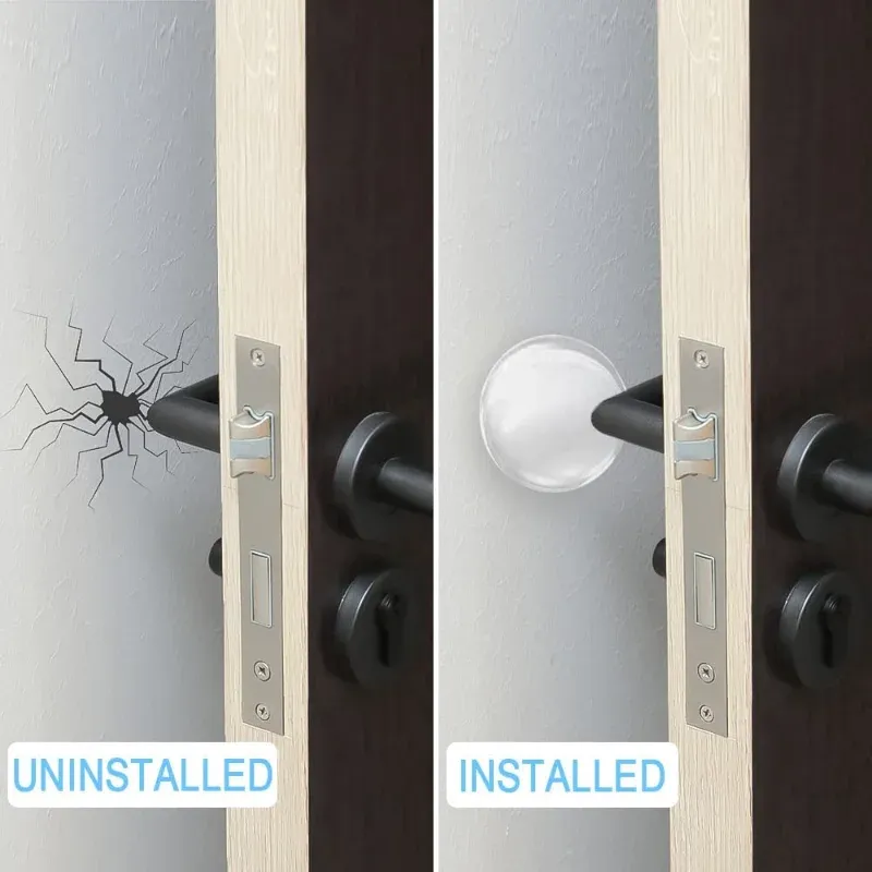 Uxcell Door Stopper Bumper – Wall Protector Sound Dampening, 155mm Long