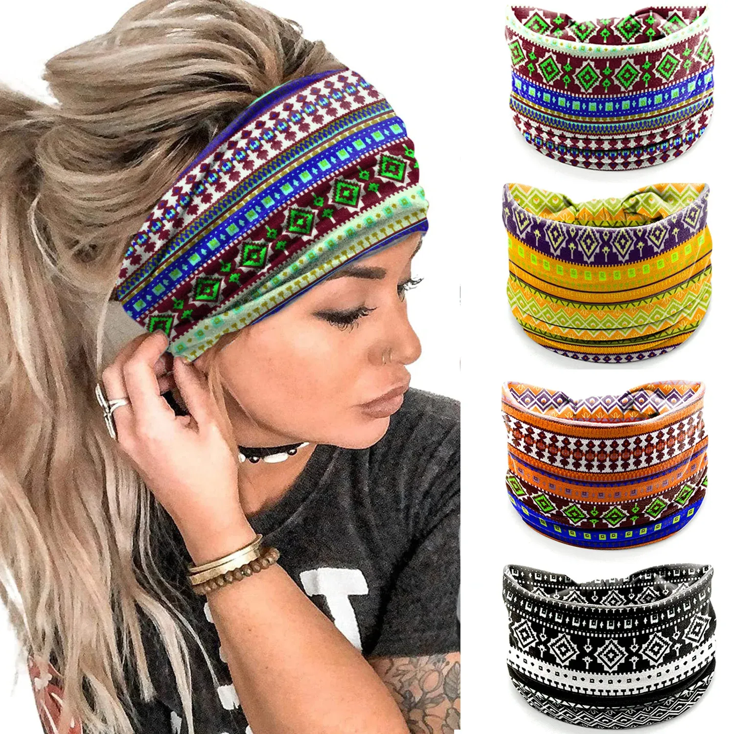 Bohemian style headbands hotsell