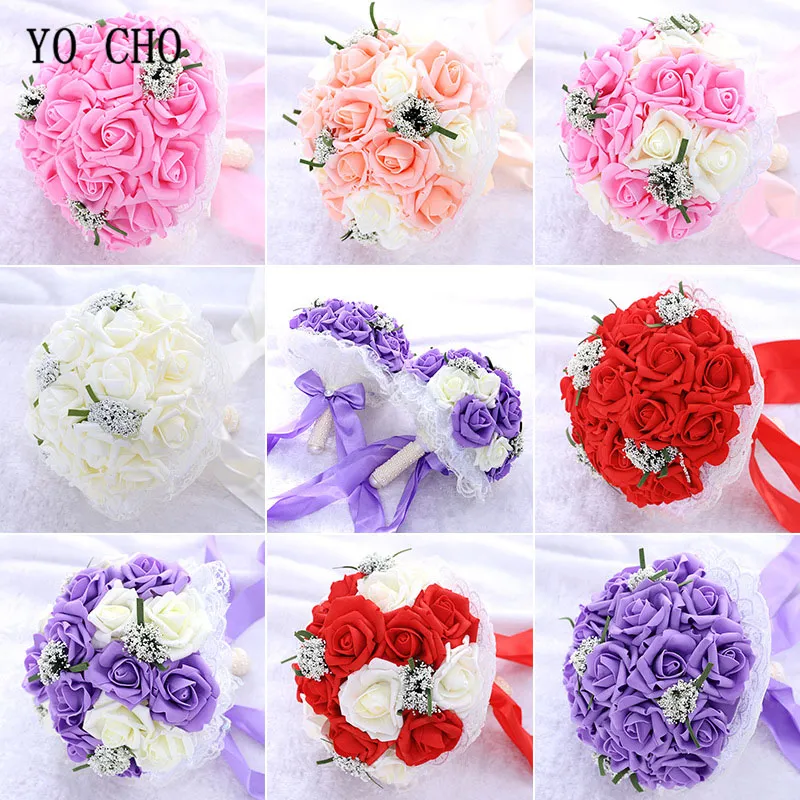 Fleurs Artificielles, 25 Pcs Faux Fleurs Faux Fleurs Blush Roses Parfait Pour Diy Bouquets De Mariage Centres 90532879