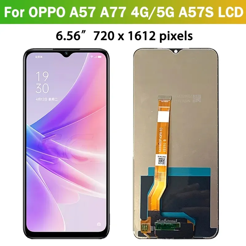Originale Per Oppo A57/A77 4G CPH2387 LCD A57S Display Schermo + Touch Panel Digizer Per Oppo A57 5G LCD A77 5G CPH2339 Cornice LCD  509