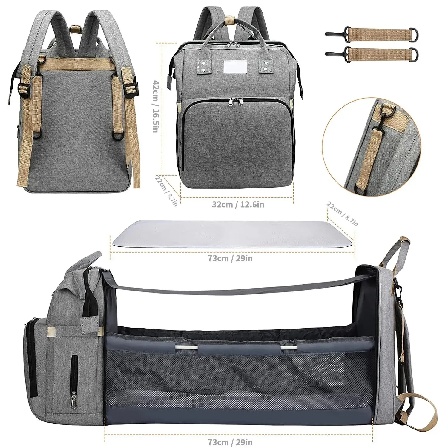 Ultimate waterproof diaper bag 2025