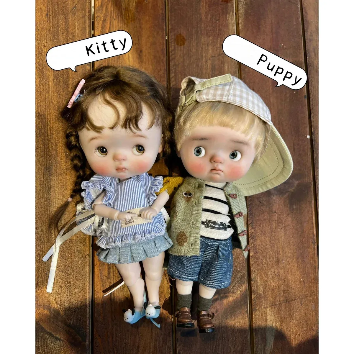 1/6 Resin BJD Doll Puppy KittyQ QBaby Anime Ball Jointed Doll