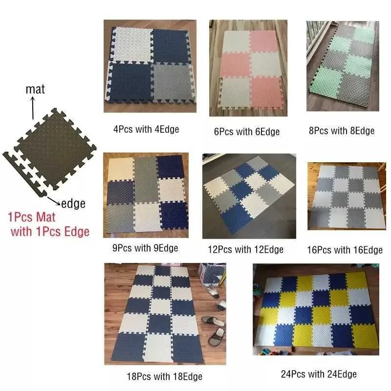 EVA Foam Play Mat For Babies Interlocking Puzzle Tiles, Floor Carpet ...