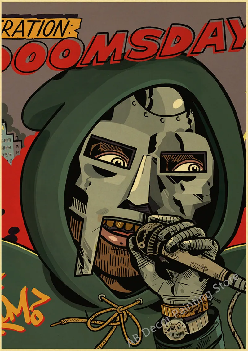 DHgate.com:MF Doom Wall Posters - Unique Kraft Paper DIY Art