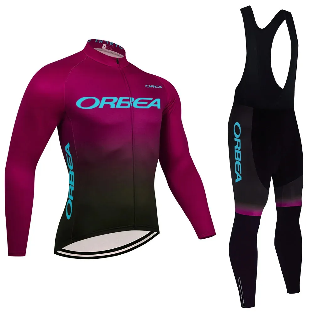 Winter 2024 ORBEA ORCA Bike Jacket Cycling Team Jersey Pants Set Men Women Ropa Ciclismo Thermal Fleece Por Bicycle Clothing 240523