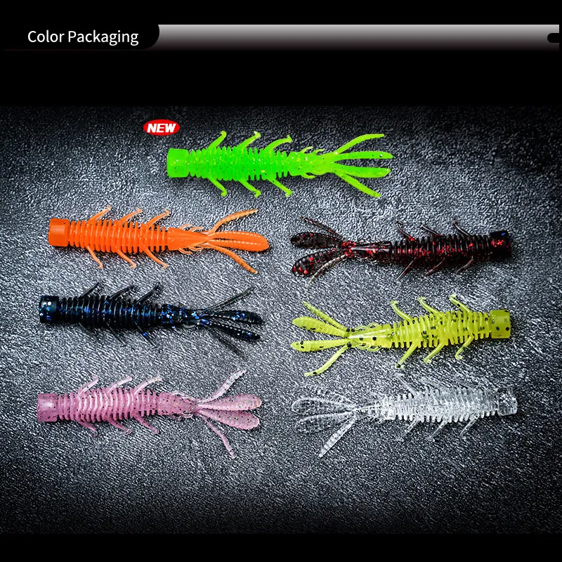 Pack Of 12 Fishing Bait Cage Trap Feeder Holder Box - 3 Colors Plastic  Tackle For Lure Shrimp Earthworm