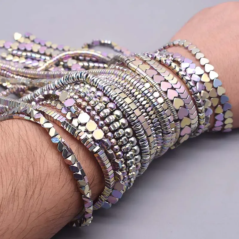 Natural Hematite Heart Seed Bead Bracelets New Color Loose Spacer Basses For DIY Jewelry Making From Ddmydesign 8.58 DHgate.Com