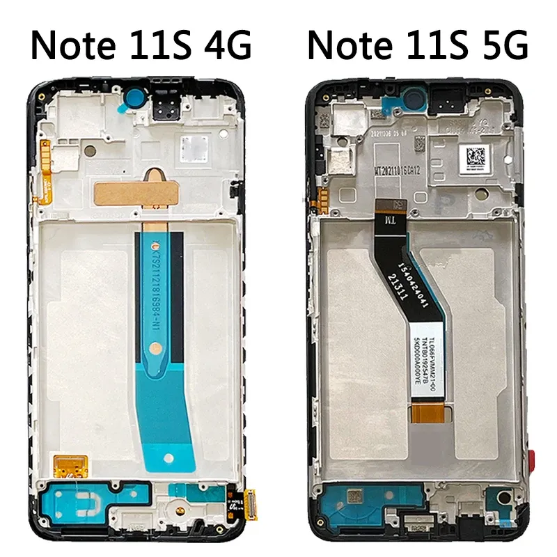 Original For Xiaomi Redmi Note 11S 5G 22031116BG LCD From