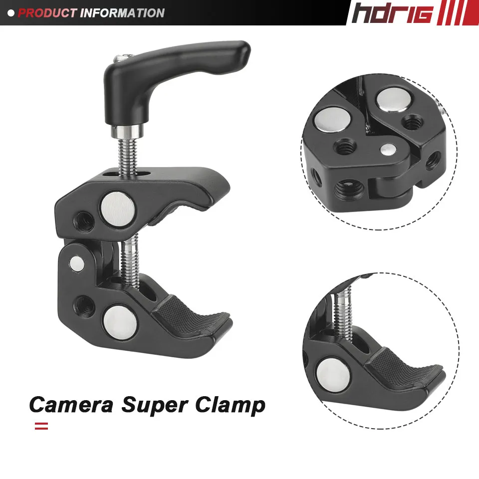 Arm Super Clamp Crab Clamp Photography With 1/4 Inch Thread Rod Plier