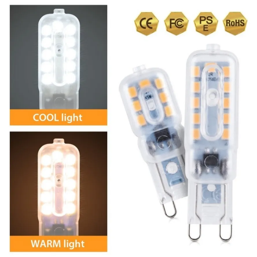 DHgate 5Pcs G9 LED Dimmable Bulbs 2835 SMD Spotlight AC220V Replace Halogen for Chandelier Lighting Lights Lighting