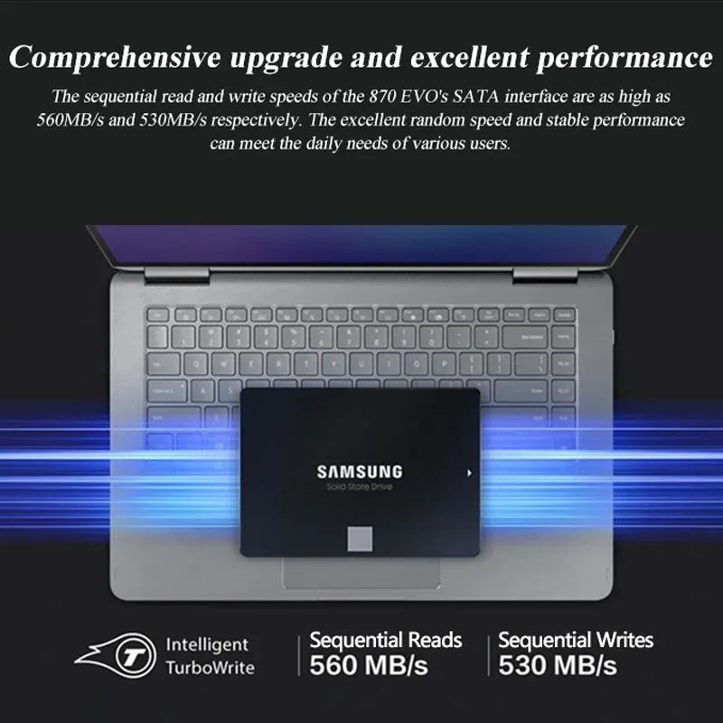 SAMSUNG 870 EVO internal ssd drive - 250GB to 4TB, SATA3 SAMSUNG 870 EVO internal ssd drive - 250GB to 4TB, SATA3