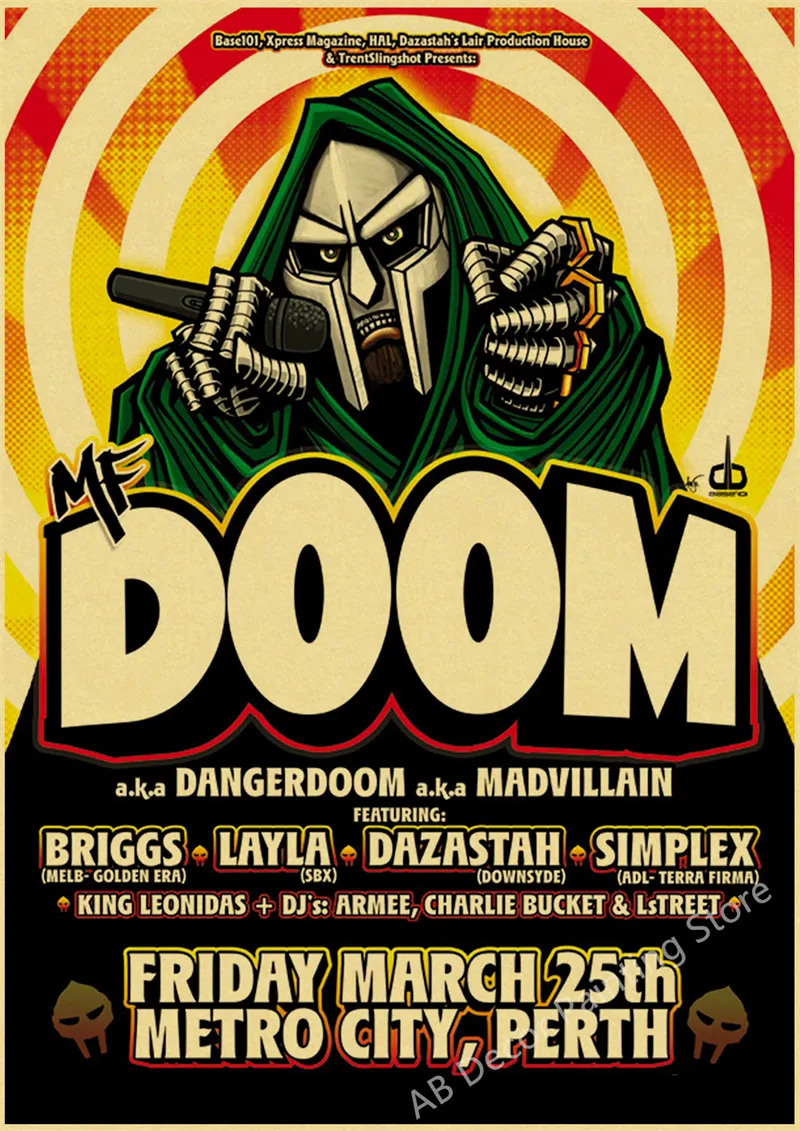DHgate.com:MF Doom Wall Posters - Unique Kraft Paper DIY Art DHgate.com:MF Doom Wall Posters - Unique Kraft Paper DIY Art