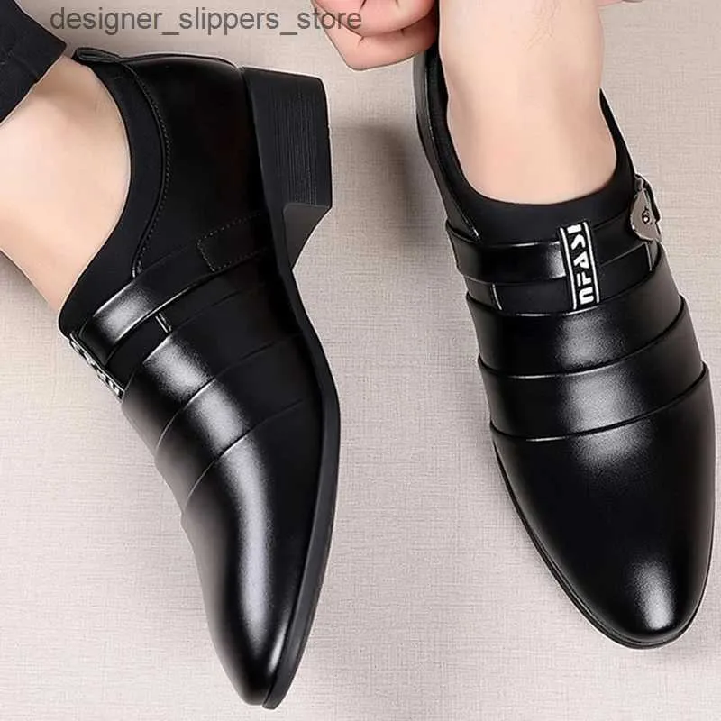 Slide in dress shoes top