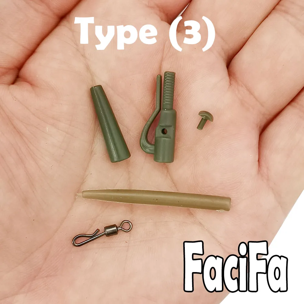 25Pcs Carp Fishing Accessories Kit Included Quick Change Swivels Anti