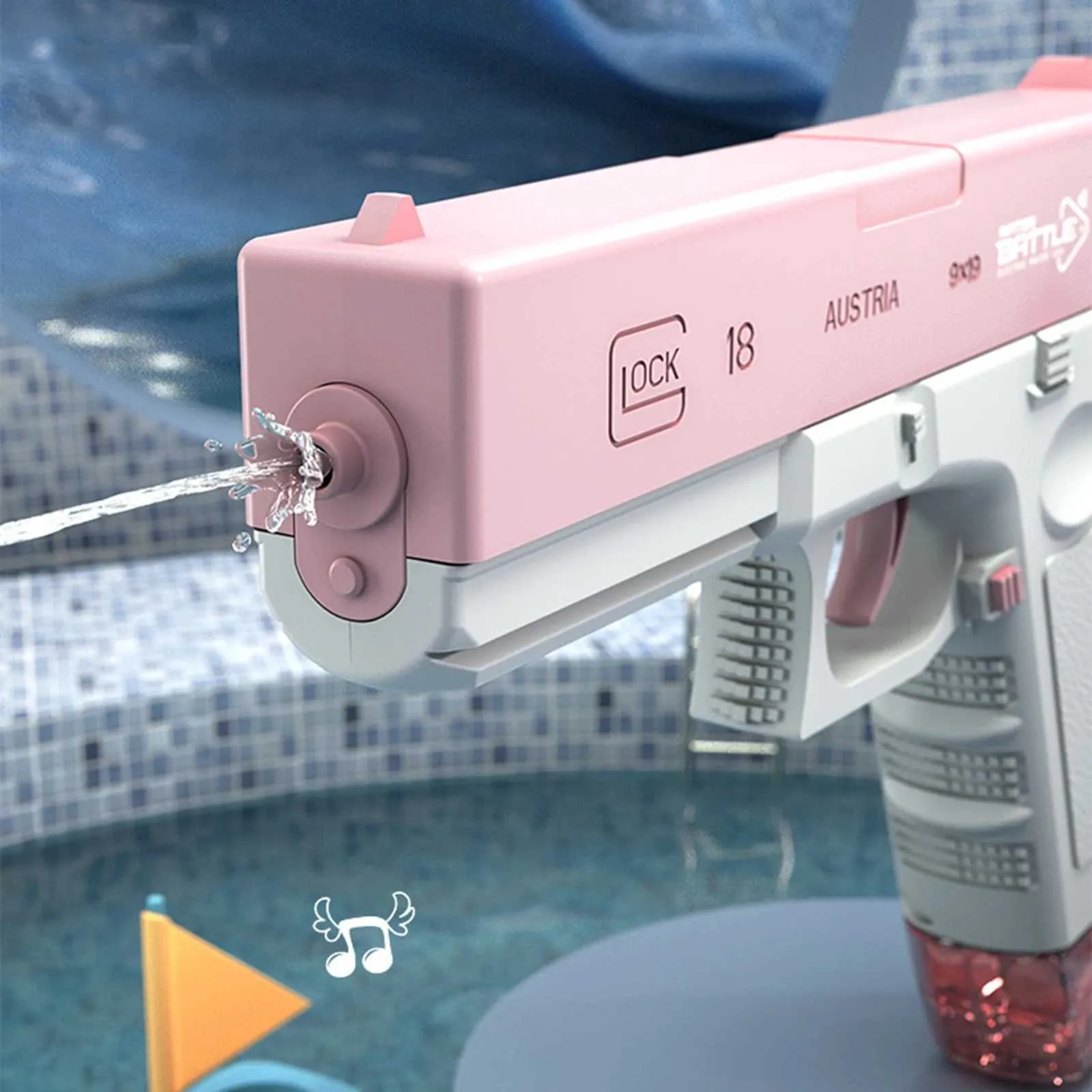 Electric water spray toy top