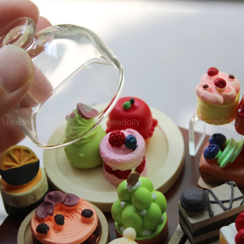 1:6 Scale Dollhouse Kitchen Set - Mini Pink Dishes, Bowls & Cups For Doll House Decor