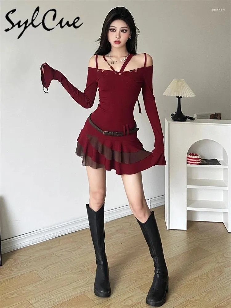 open lace back dress Cue the Cameras Cutout Mini Dress