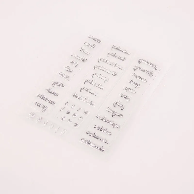 Clear Stamp Transparent Silicone Rubber Month Week Date Stamps for Card ...
