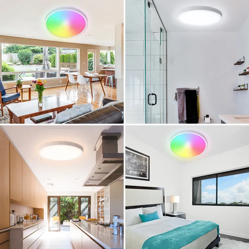 Smart Ceiling Lamp With Remote Control Tuya WiFi RGBCW Dimmable Led Outdoor Wall Lights For Bedroom Compatible With Siri Alexa And Google From Ddmyhome 82.91 DHgate.Com