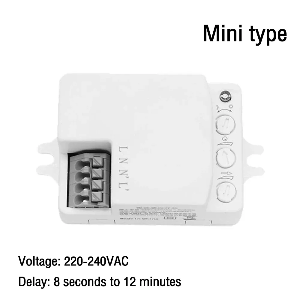 5.8GHz Microwave Motion Sensor Detector For Light Switch – AC 220V-240V