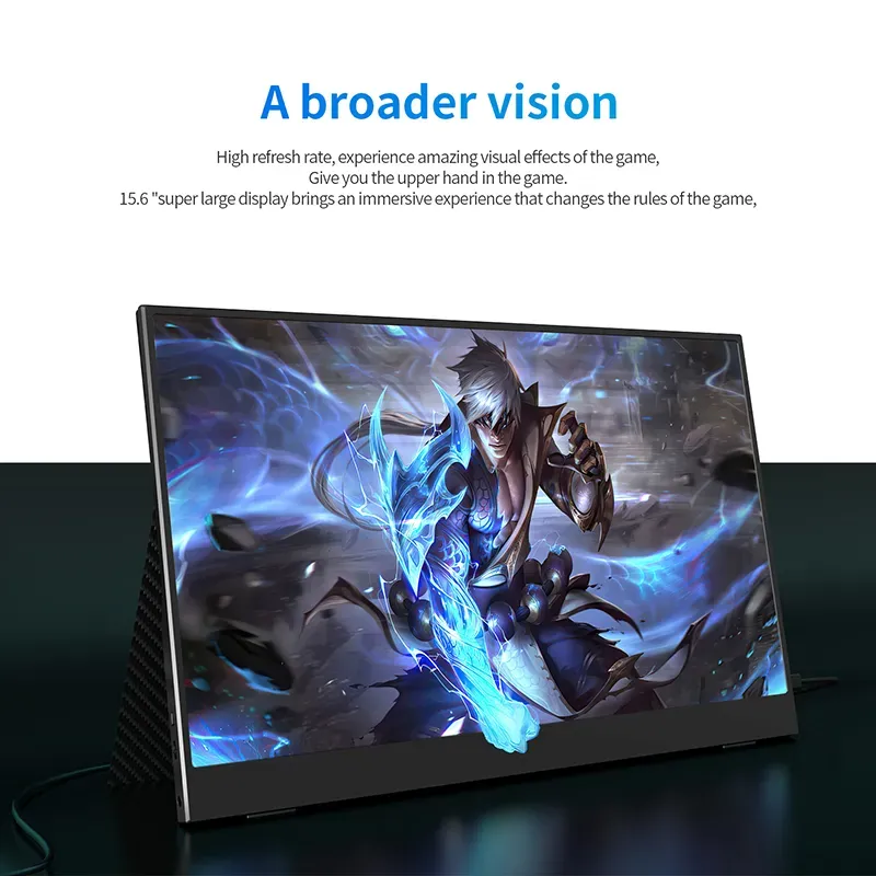 JustThink 14/15.6 Inch Touch Portable Monitor 1920*1080 60Hz Gaming Display Screen For PC Conputer Laptops Mac Phone Xbox PS4