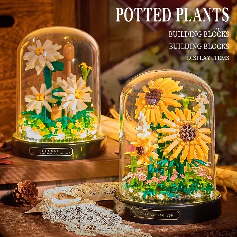 Diy Micro Flower Building Blocks Mini Bricks From Ddmyhome