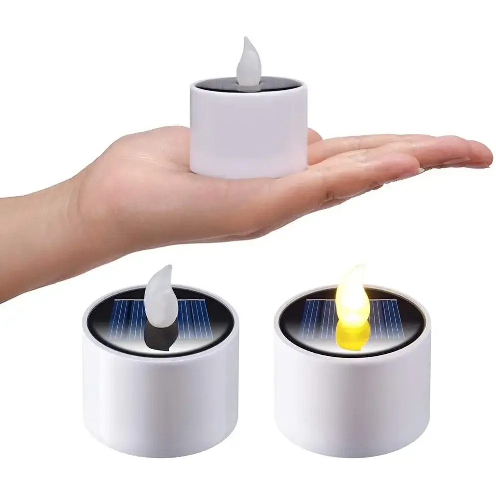 Waterproof Solar Tea Lights Flickering LED Candles For Outdoor Garden Wedding Decor From Ddmyhome 8.42 DHgate.Com