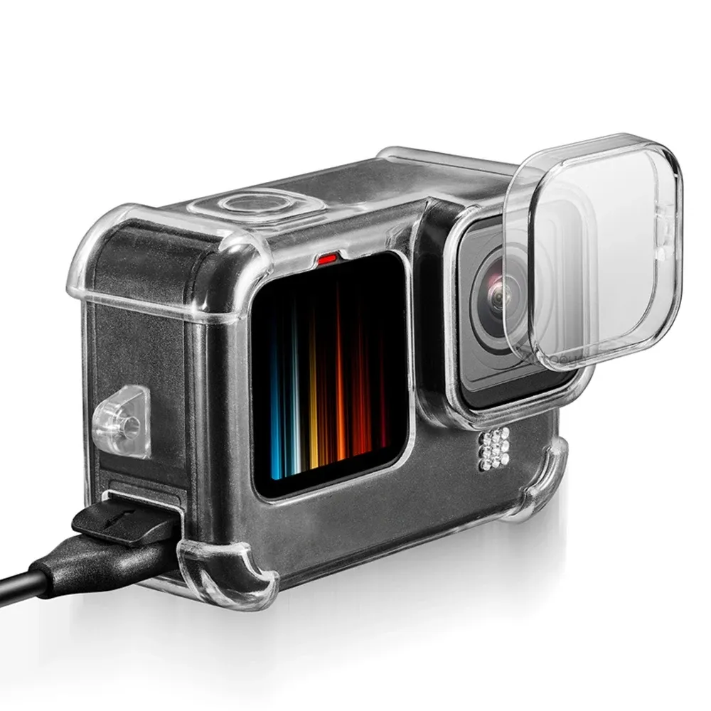 GoPro Hero Icin effaf ok Gecirmez TPU K l f 11 10 9 Siyah Yumu ak Silikon Koruyucu Kapak Standart Konut Yi TL445.47 DHgate