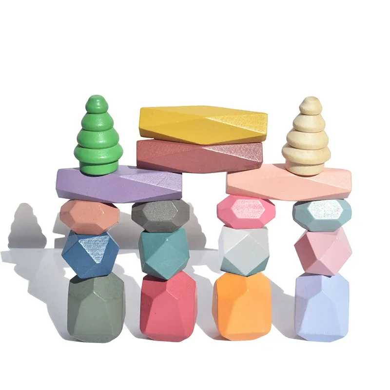 Child Stacking Rocks Wooden Stacking Rocks Building Blocks ... From Ddmyfriend, $59.39 ...