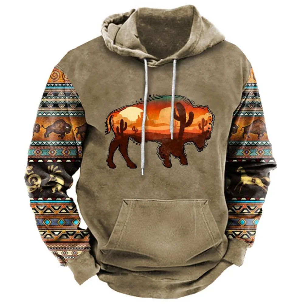 Cow print oversized hoodie 2025