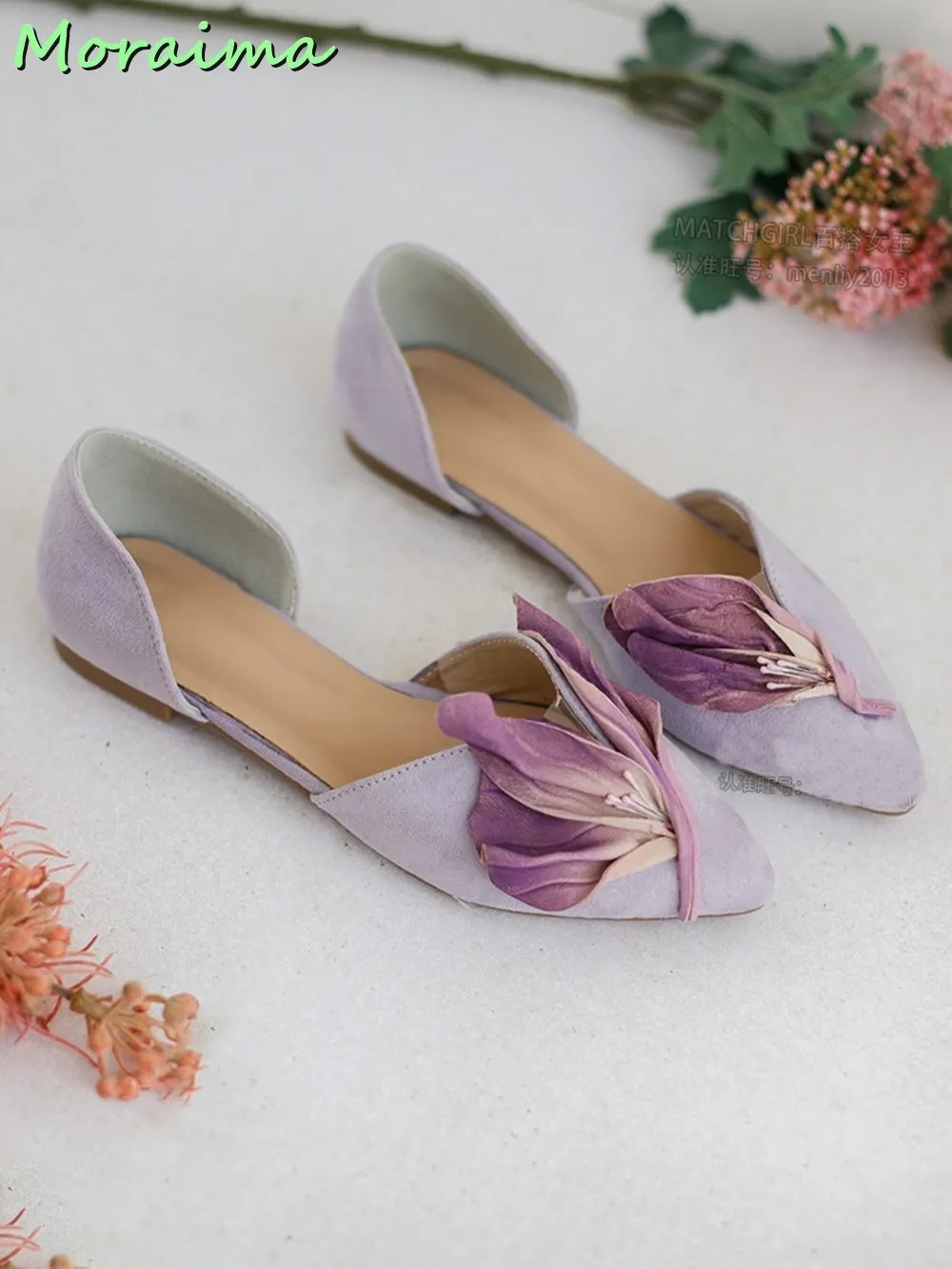 Purple flat shoes for wedding best sale