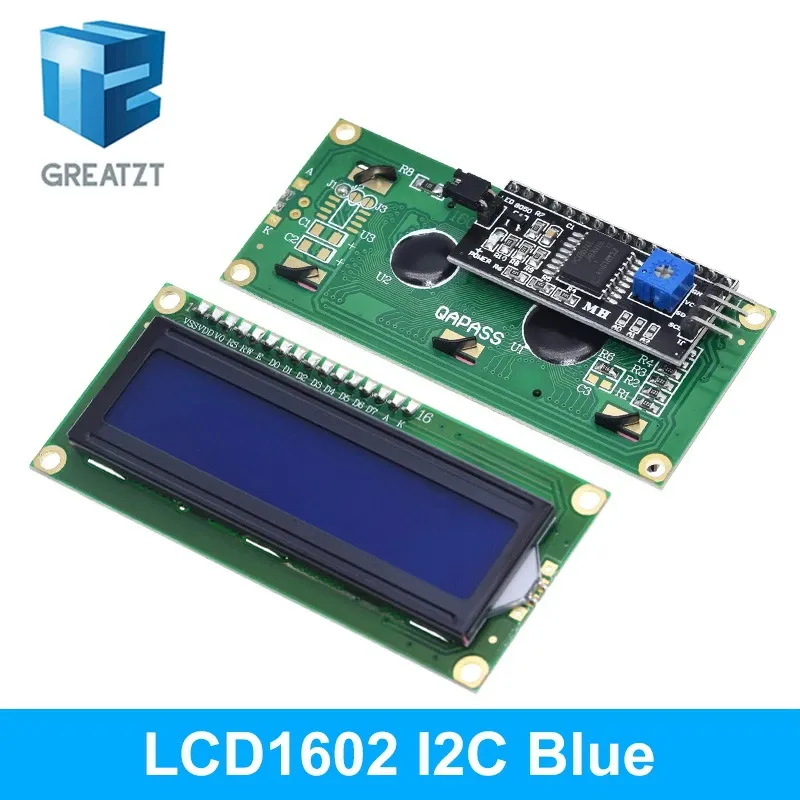 Clock Lcd Module LCD1602 1602 LCD Module Blue / Yellow Green Screen 16x2 Character LCD ...