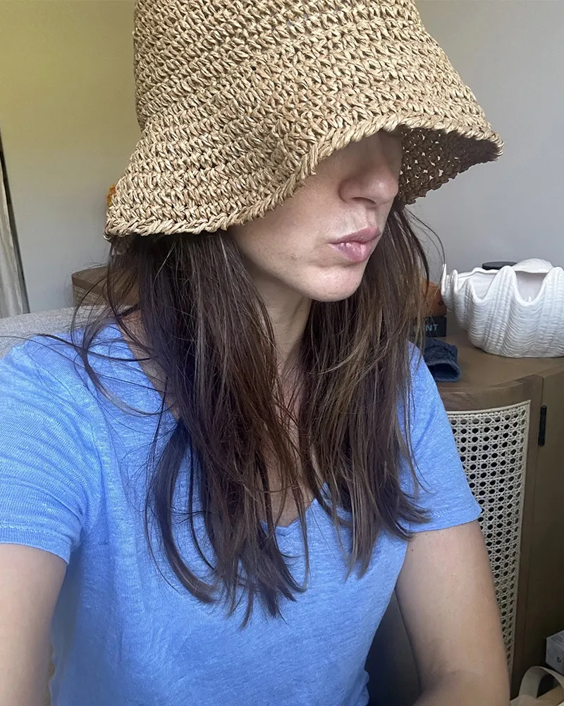 ★ ★ Straw bucket hat T22F3AHT090WT1C1O Foldable Women's Straw a bucket hat - Woven Bucket