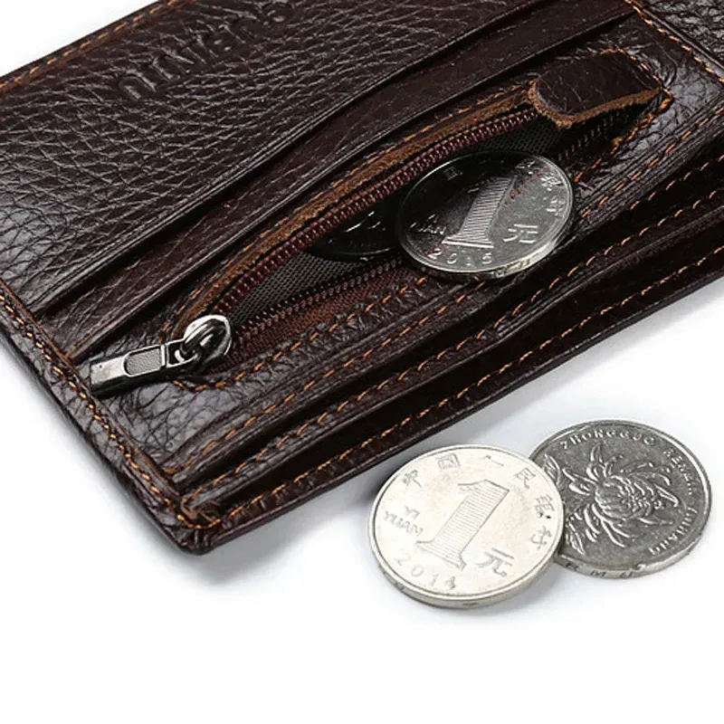Mens wallet with zipper coin pocket outlet